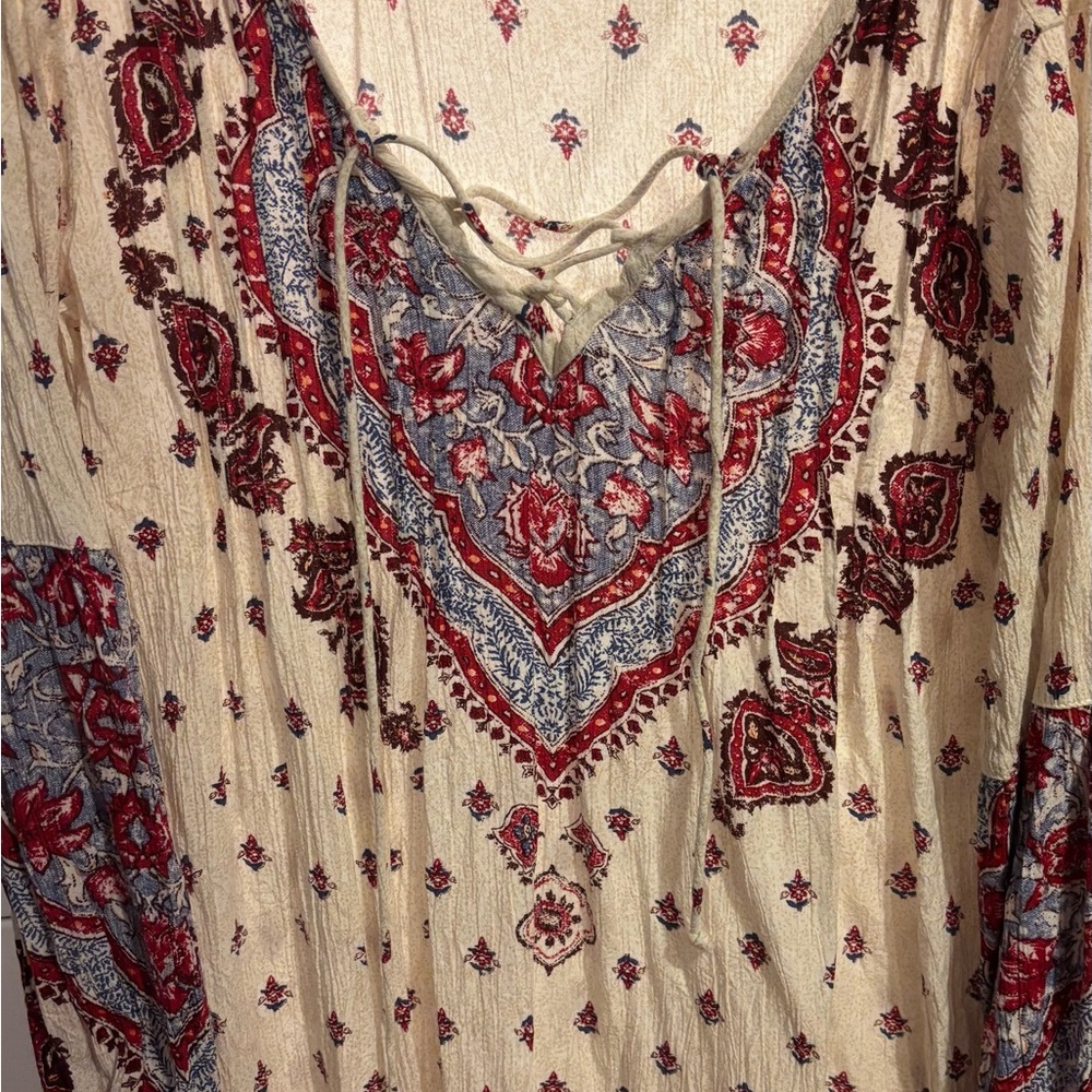 Billabong boho peasant shirt